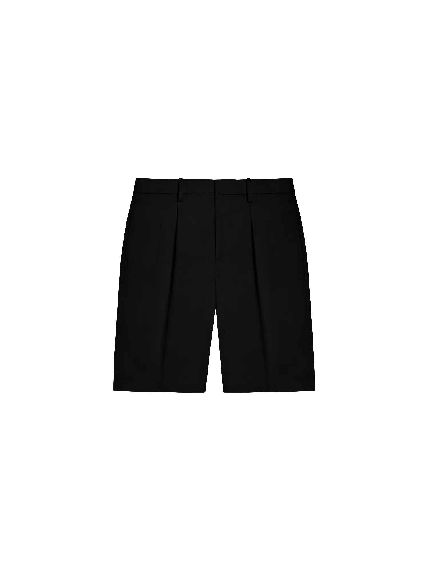 Men's Cotton Tailored Shorts—black sold by Pangaia
