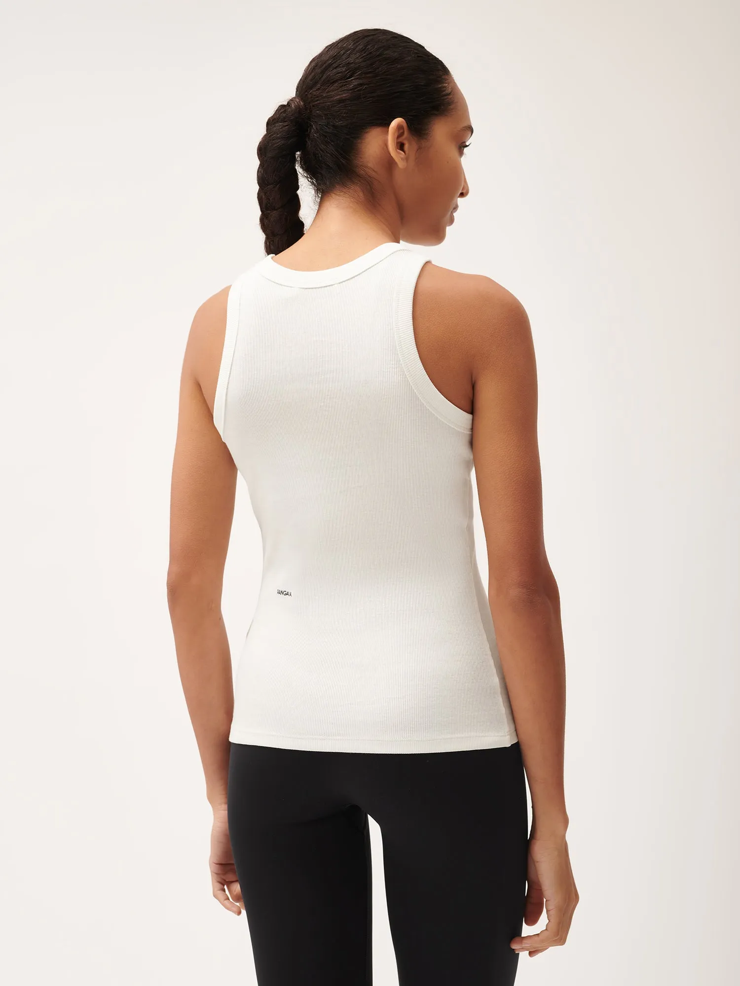 Sale Women's 365 Lightweight Rib Tank Top—off-white sold by Pangaia product image thumbnail 3