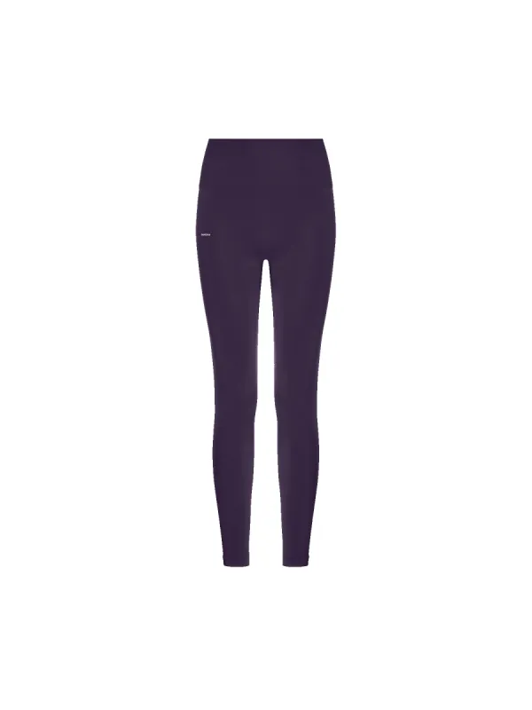 Womens Plant-Stretch Compressive Leggings—Blackberry Purple sold by Pangaia