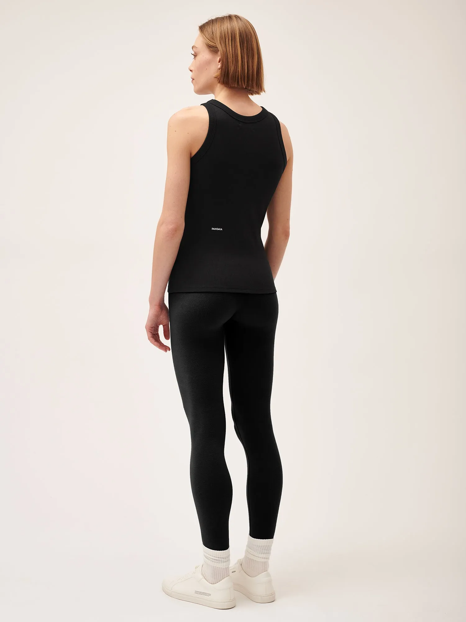 Sale Women's 365 Lightweight Rib Tank Top—black sold by Pangaia product image thumbnail 3