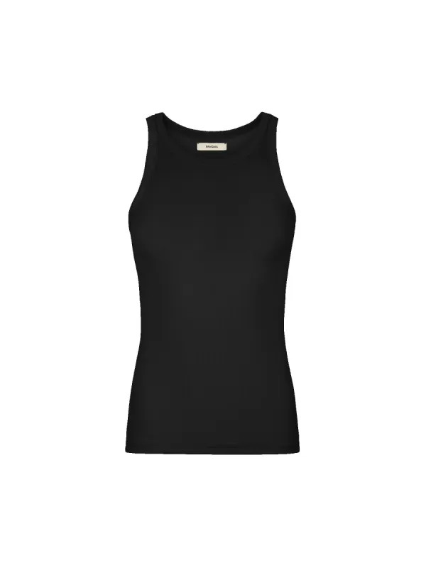 Sale Women's 365 Lightweight Rib Tank Top—black made by Pangaia
