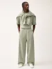 Womens 365 Midweight Straight Leg Track Pants—moss green sold by Pangaia