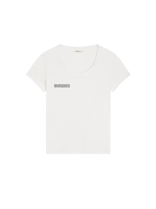 Women's 365 Lightweight Scoop Neck T-Shirt—off-white sold by Pangaia