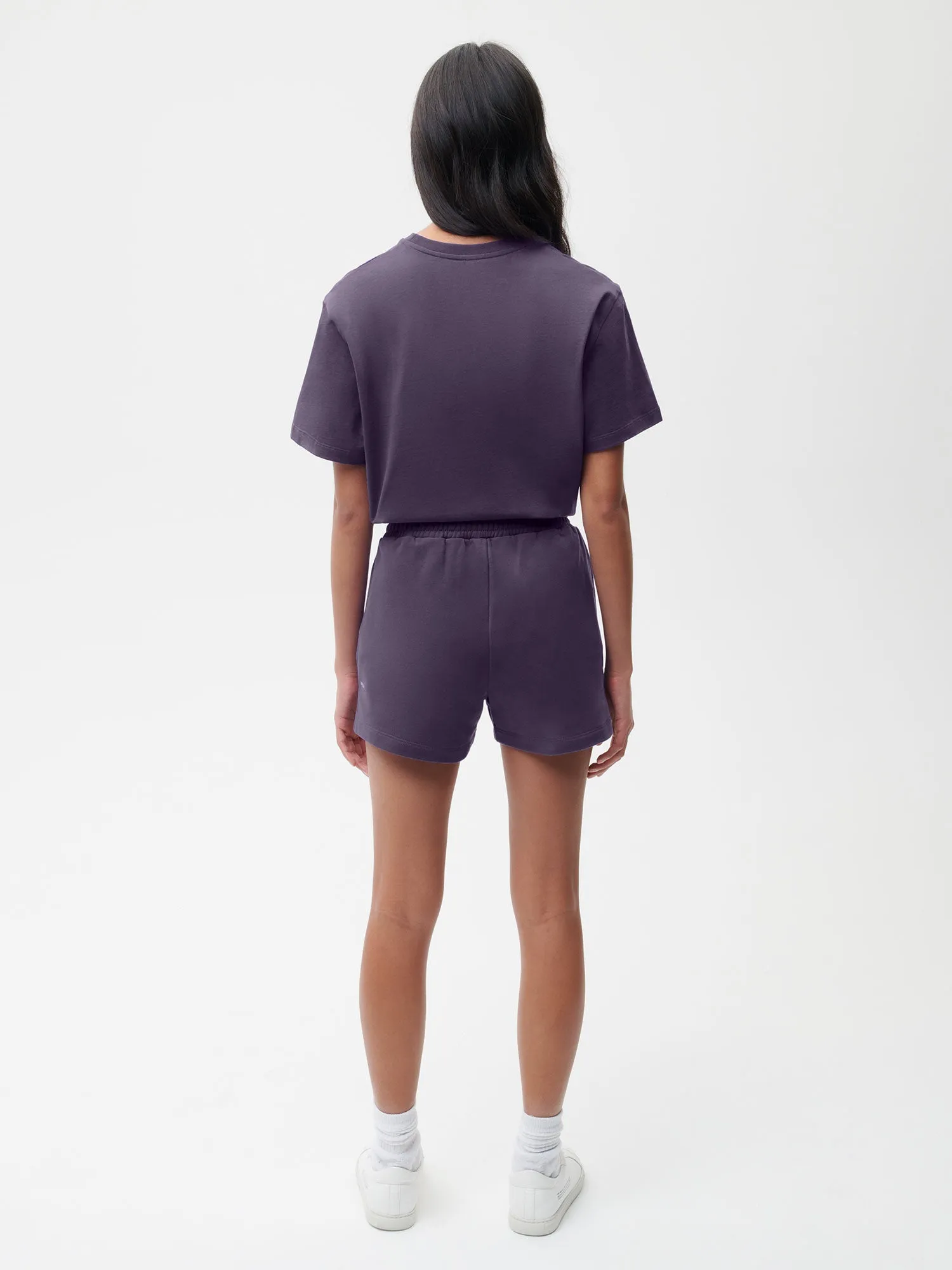 Archive Fruitful 365 Midweight Organic Cotton Shorts—blackberry purple sold by Pangaia product image thumbnail 4
