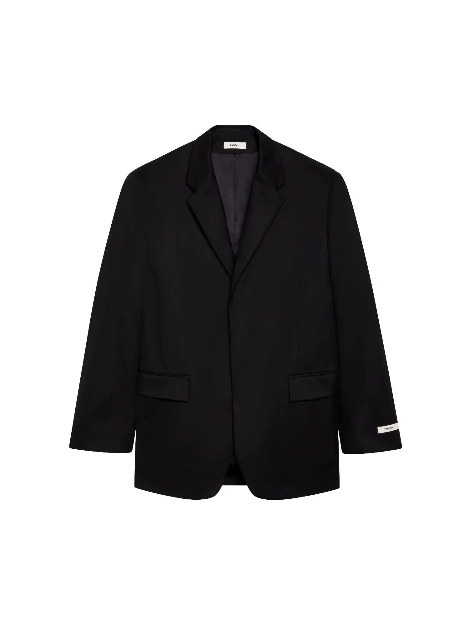Men's Organic Cotton Oversized Tailored Blazer—black sold by Pangaia