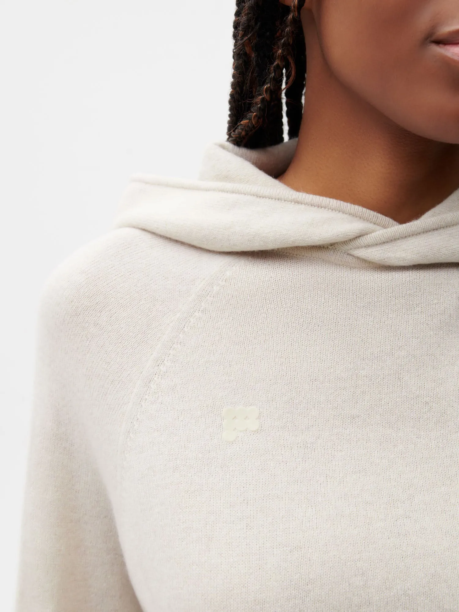 Recycled Cashmere Hoodie—oatmeal sold by Pangaia product image thumbnail 5