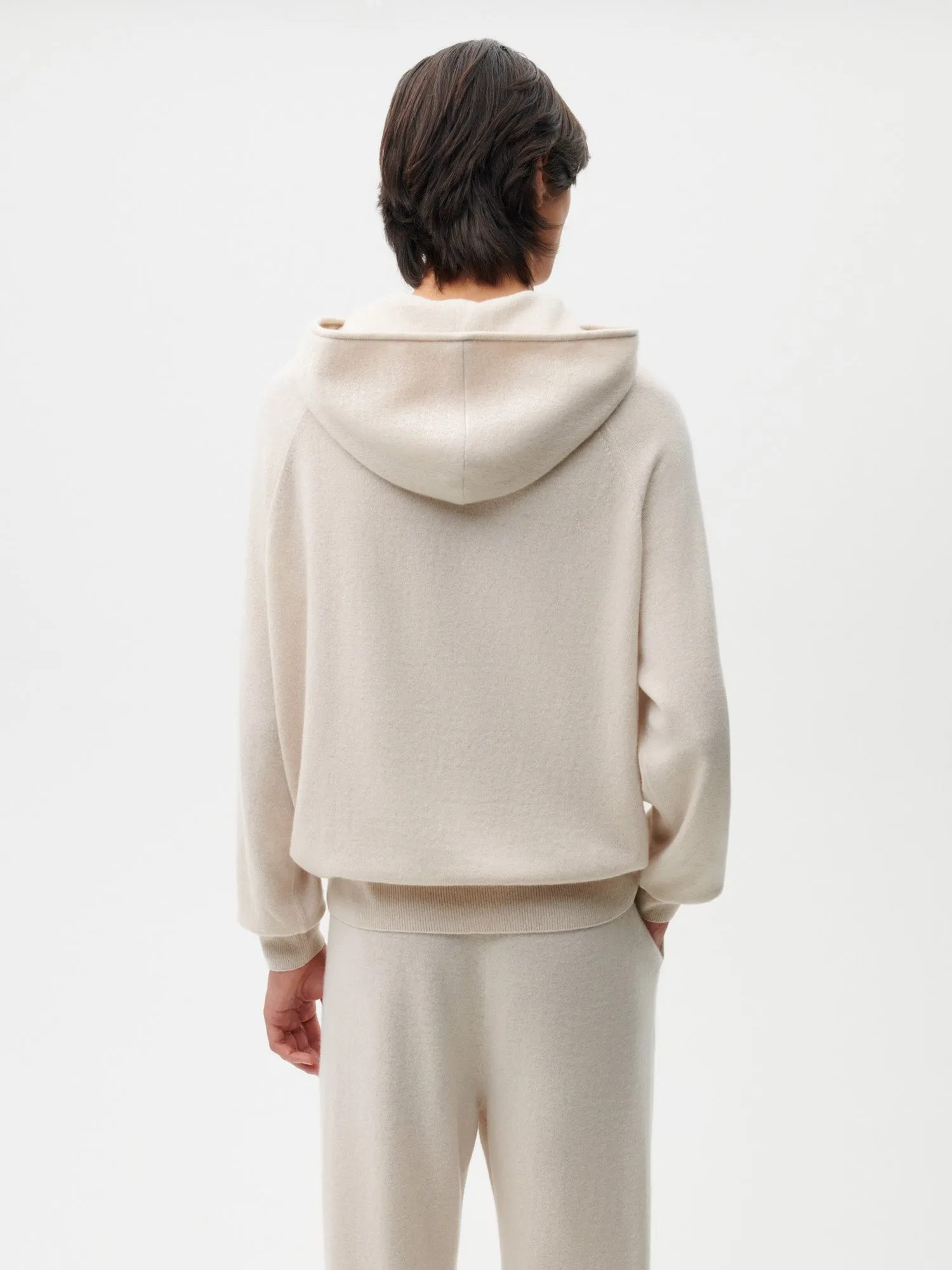 Recycled Cashmere Hoodie—oatmeal sold by Pangaia product image thumbnail 4
