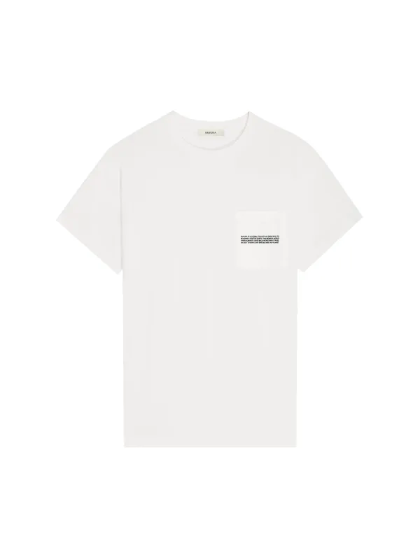 Womens 365 Lightweight Pocket T-Shirt—off-white made by Pangaia