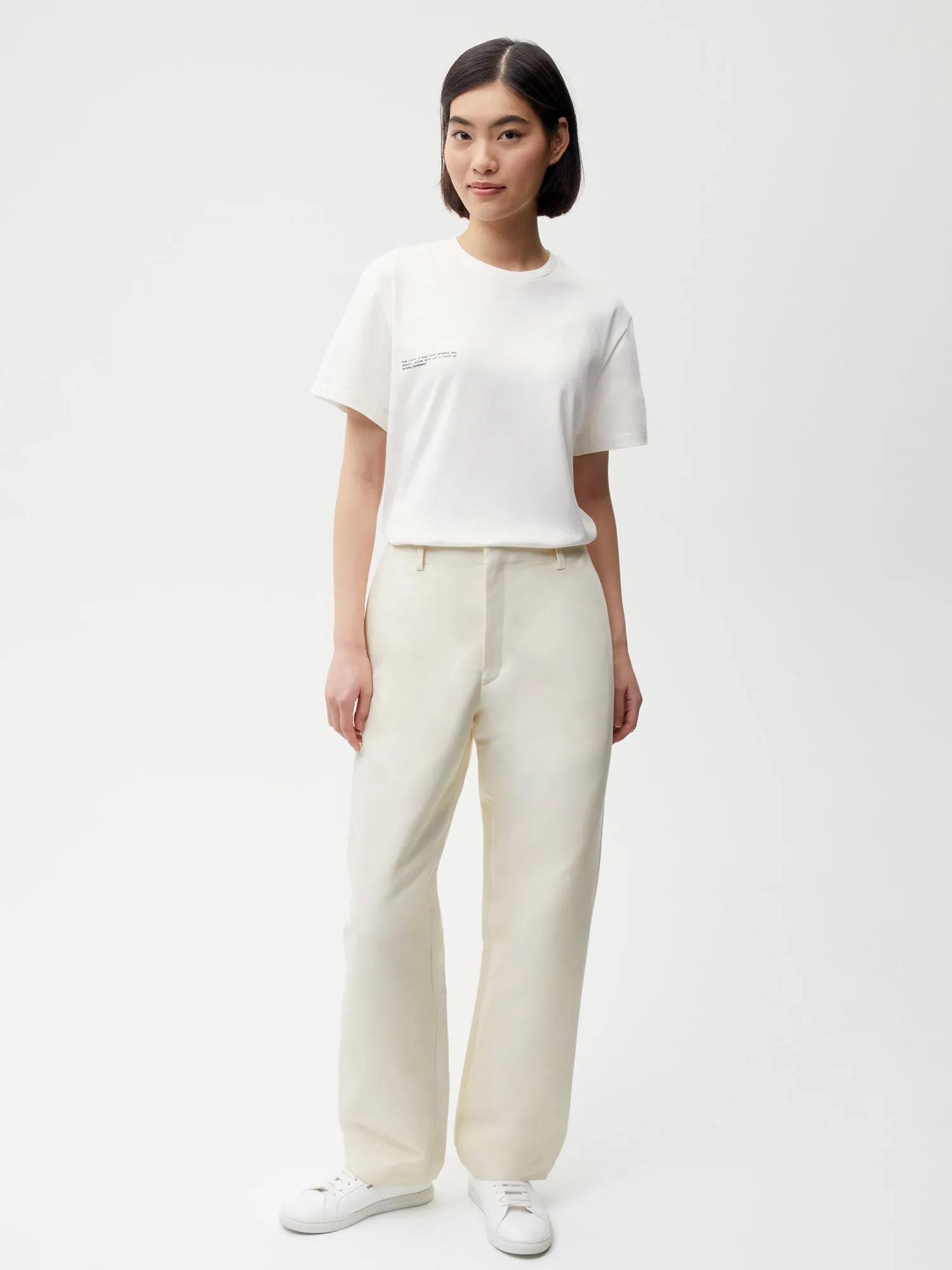 Womens Organic Cotton Regular Fit Trouser—elderflower sold by Pangaia product image thumbnail 2