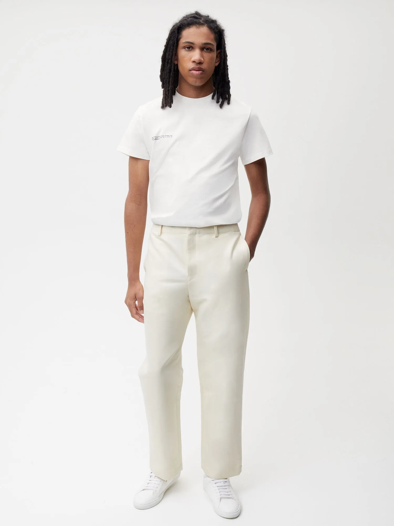 Womens Organic Cotton Regular Fit Trouser—elderflower sold by Pangaia product image thumbnail 3