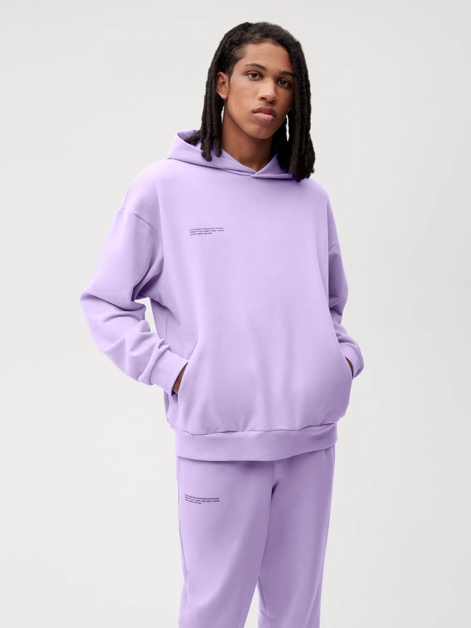 Sale Womens 365 Midweight Hoodie—Orchid Purple sold by Pangaia product image thumbnail 3