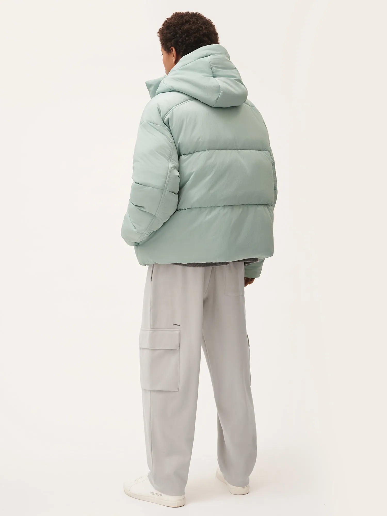 Womens Double Jersey Cargo Track Pants—stone sold by Pangaia product image thumbnail 5