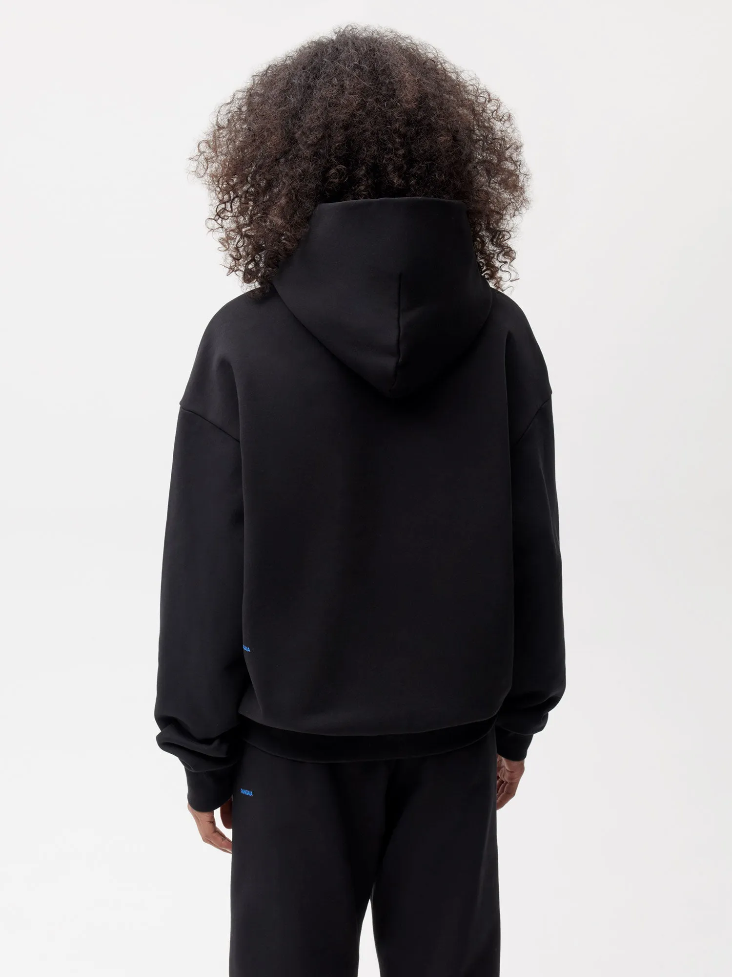 Womens In Conversion Cotton Hoodie—black sold by Pangaia product image thumbnail 4