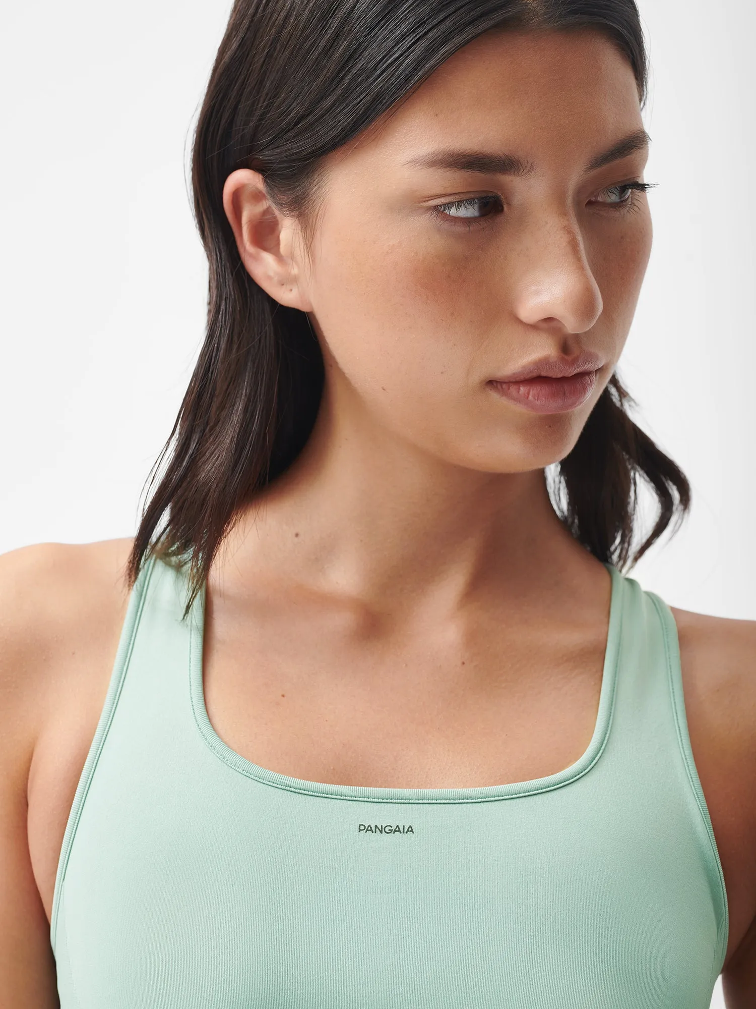 Womens Plant-Stretch Compressive Sports Bra—Eucalyptus Blue sold by Pangaia product image thumbnail 4