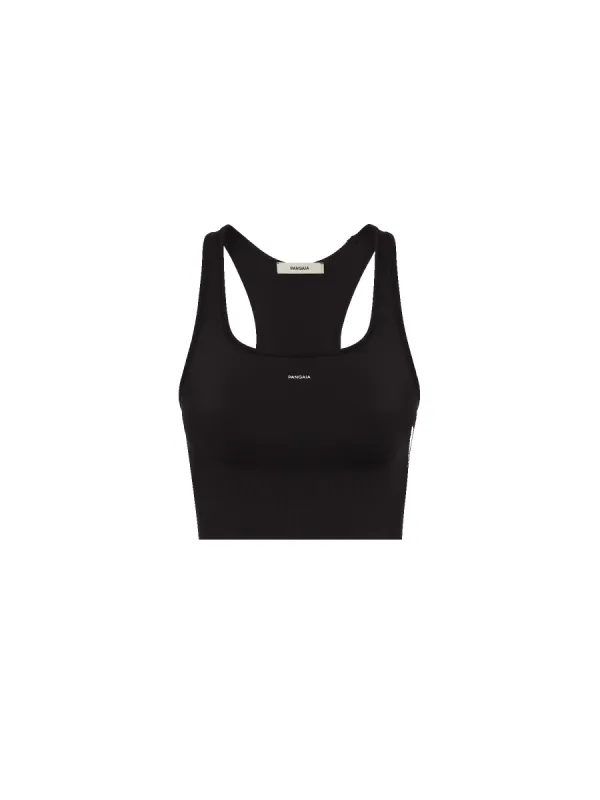 Sale Womens Plant-Stretch Compressive Sports Bra—black sold by Pangaia