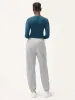 Womens Natural Dye Track Pants—midnight fog grey sold by Pangaia
