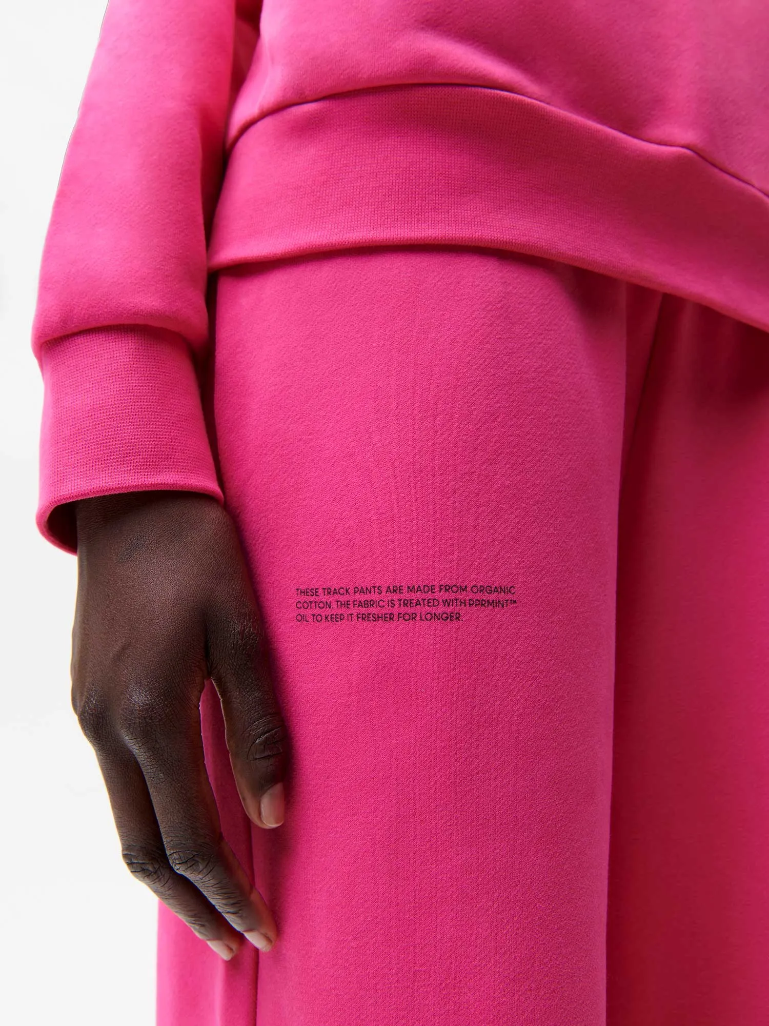 Womens 365 Midweight Track Pants—tourmaline pink sold by Pangaia product image thumbnail 5