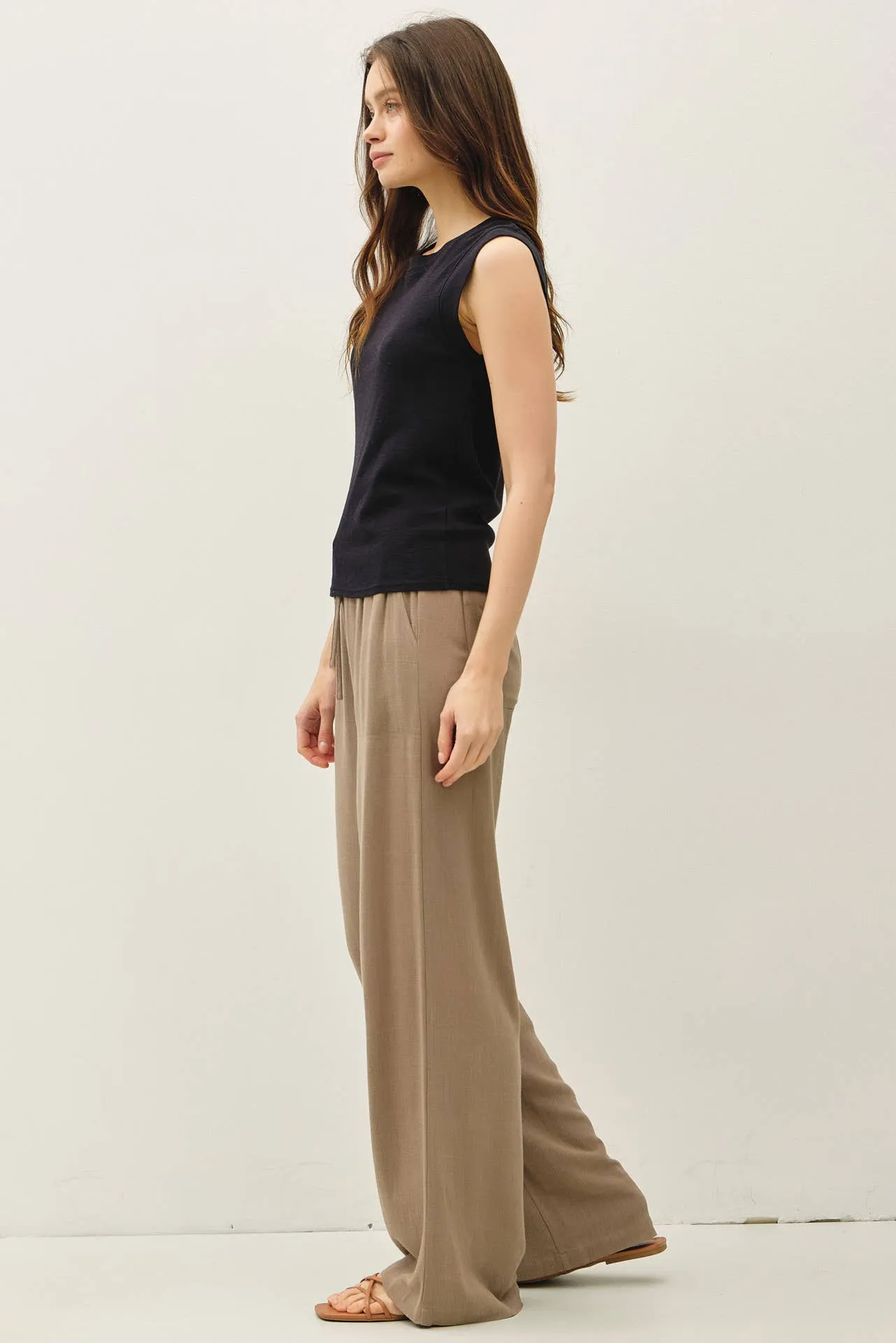 BASICS COTTON CREW NECK TANK TOP sold by paper doll product image thumbnail 3