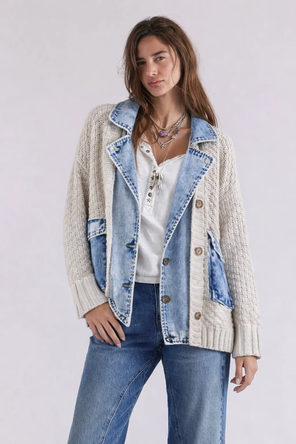 The Weekend denim jacket (more colors) sold by paper doll