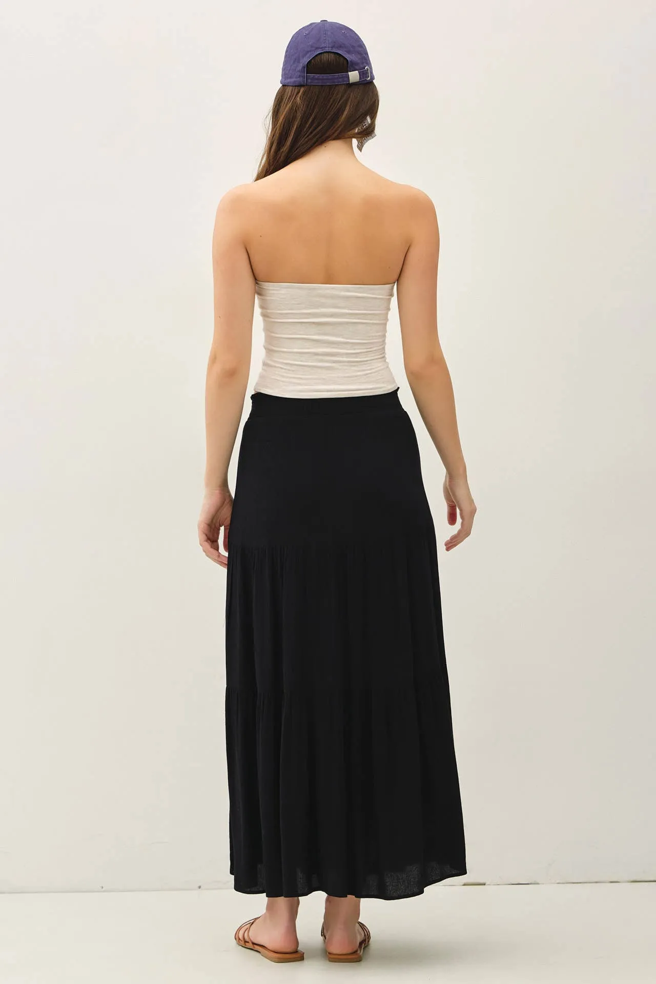 Zoe tiered midi skirt sold by paper doll product image thumbnail 4