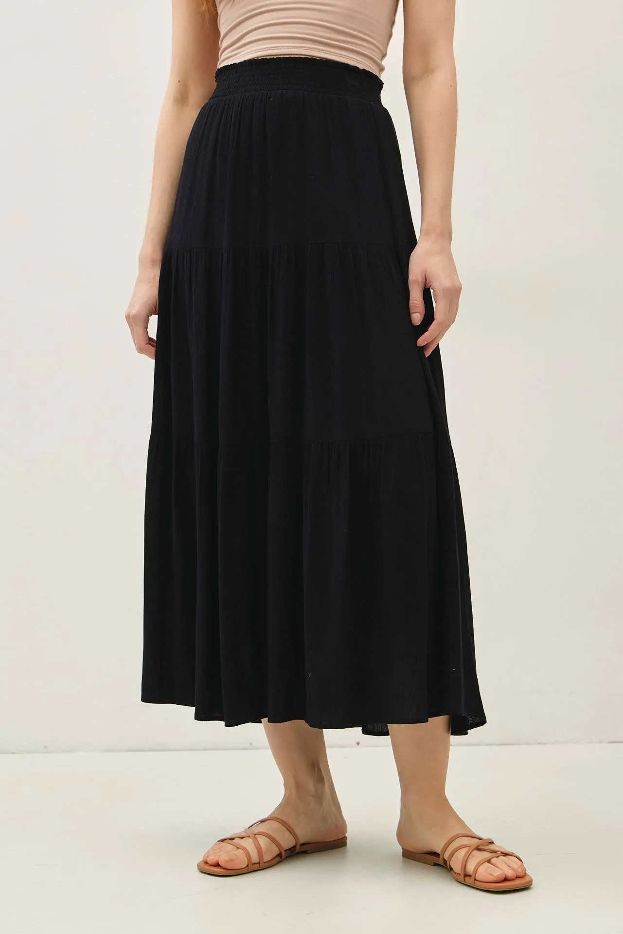 Zoe tiered midi skirt sold by paper doll product image thumbnail 2