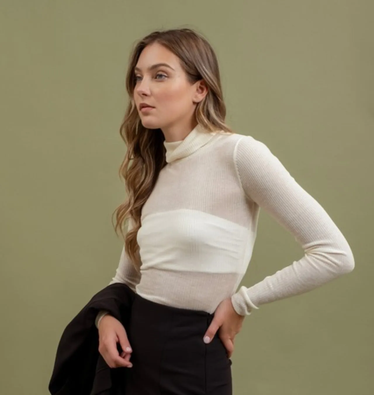 Halle Turtleneck (more colors) sold by paper doll