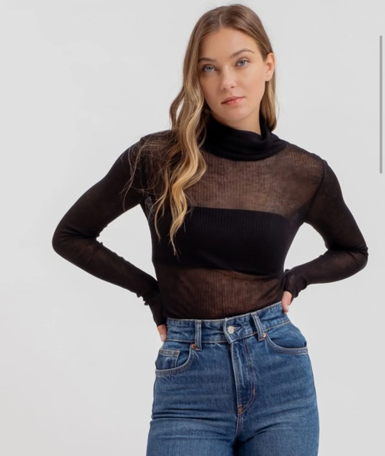 Halle Turtleneck (more colors) sold by paper doll product image thumbnail 3