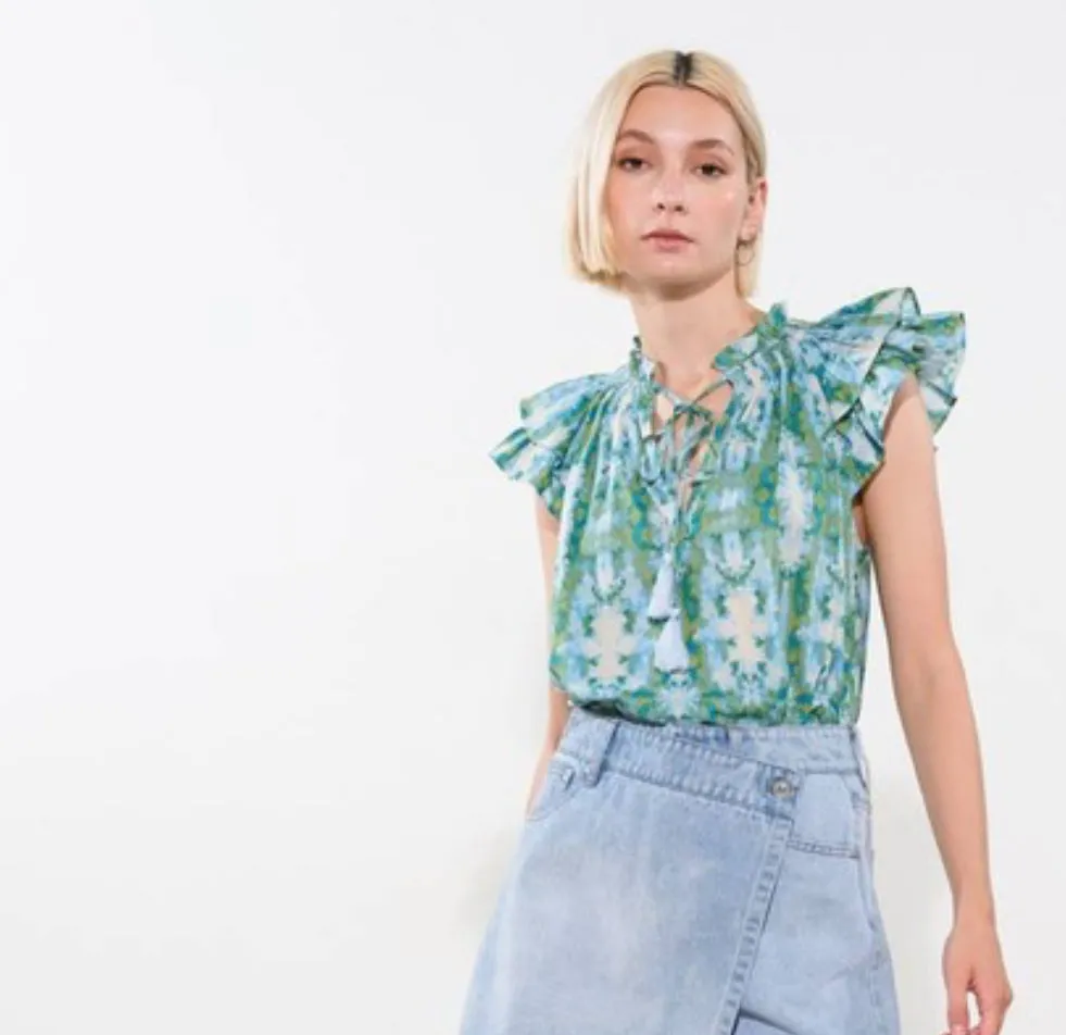 Genevieve blouse sold by paper doll product image thumbnail 2