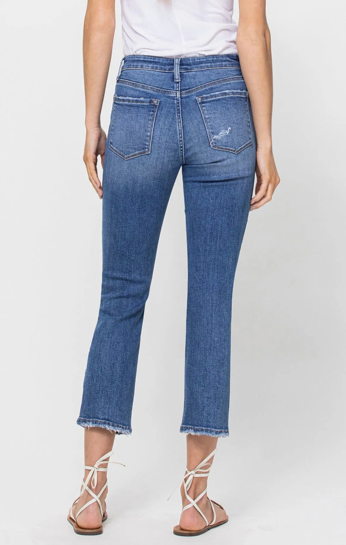 Carlene jeans in distressed blue sold by paper doll product image thumbnail 2