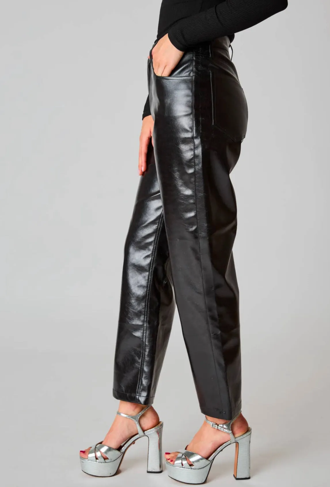 Travolta patent pant sold by paper doll product image thumbnail 3