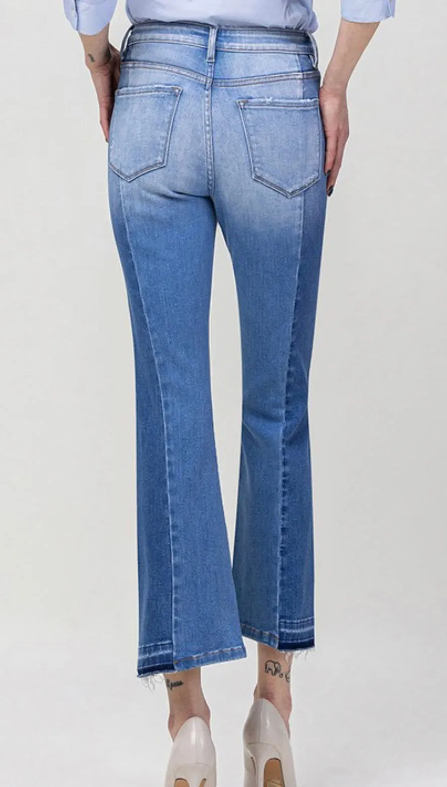 Spirited crop jeans sold by paper doll product image thumbnail 4