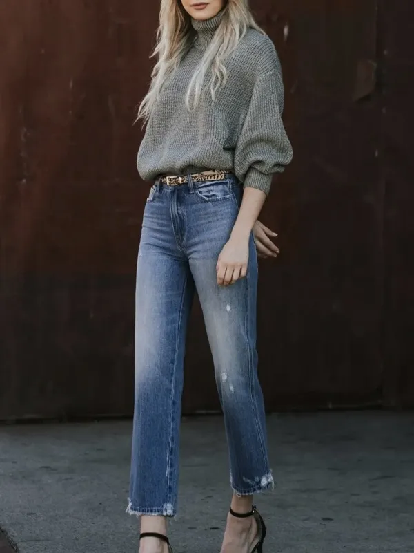 Thalia straight leg jean made by Flying Monkey