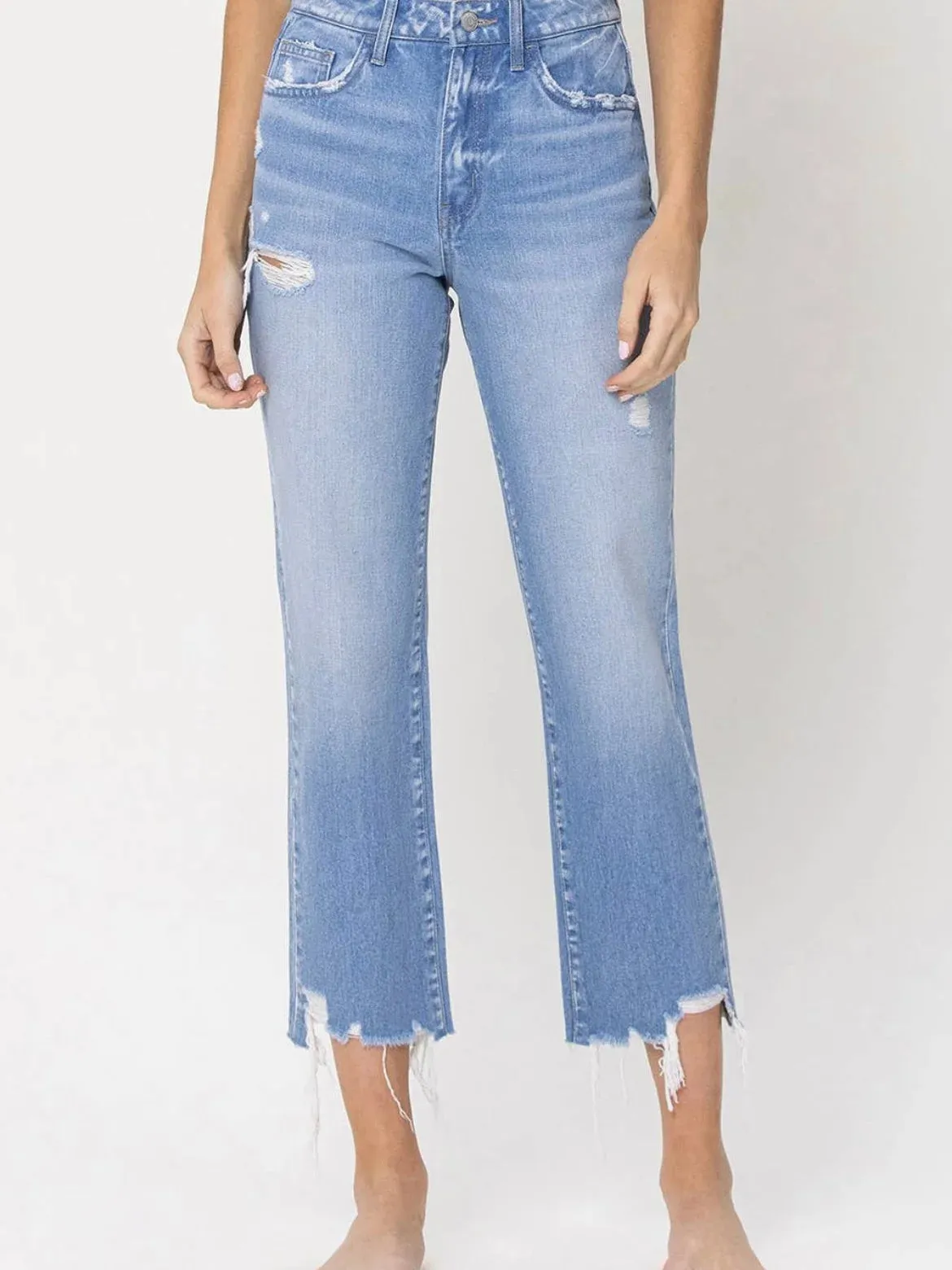Angie high rise Vintage crop Jean sold by paper doll product image thumbnail 5