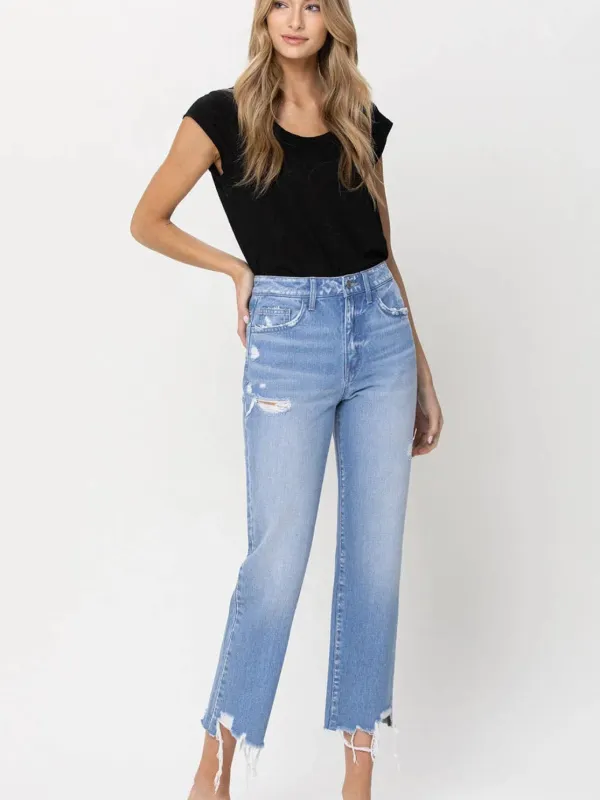 Angie high rise Vintage crop Jean made by Flying Monkey