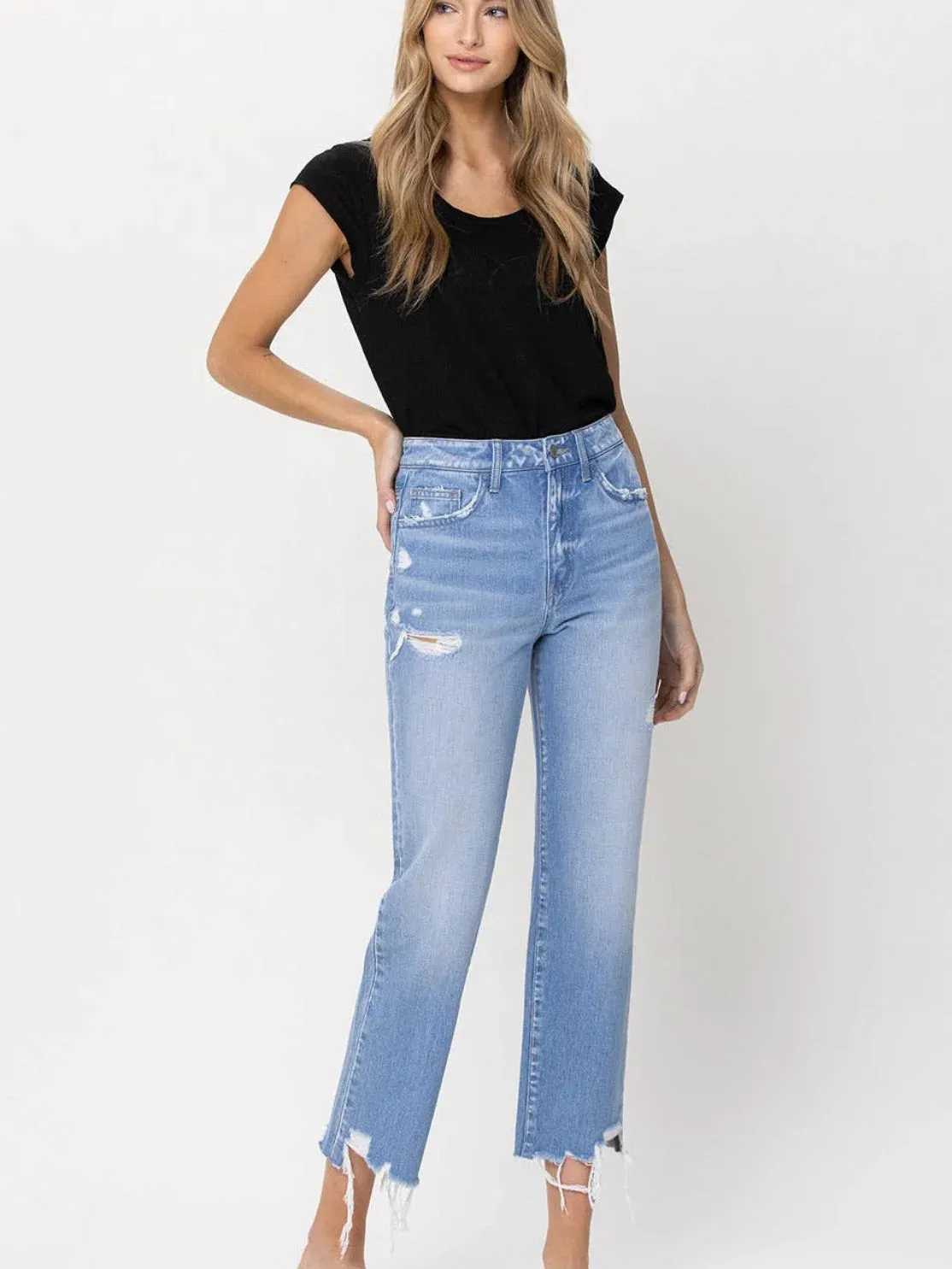Angie high rise Vintage crop Jean sold by paper doll