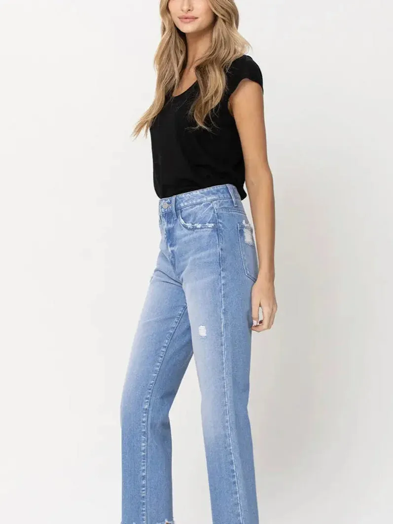 Angie high rise Vintage crop Jean sold by paper doll product image thumbnail 3