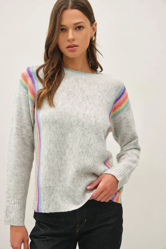 Rainbow lane sweater_Preorder made by BE COOL