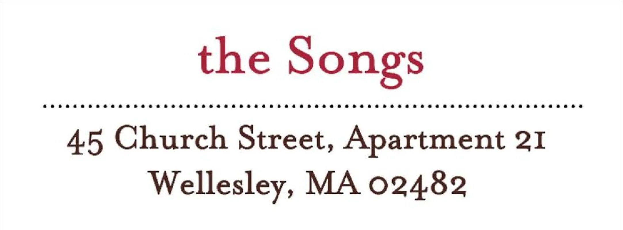 Dotted Line White Return Address Label sold by Paper Source