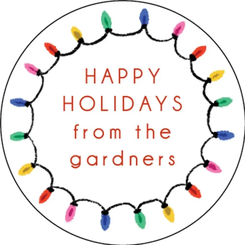 String Lights Personalized Stickers sold by Paper Source