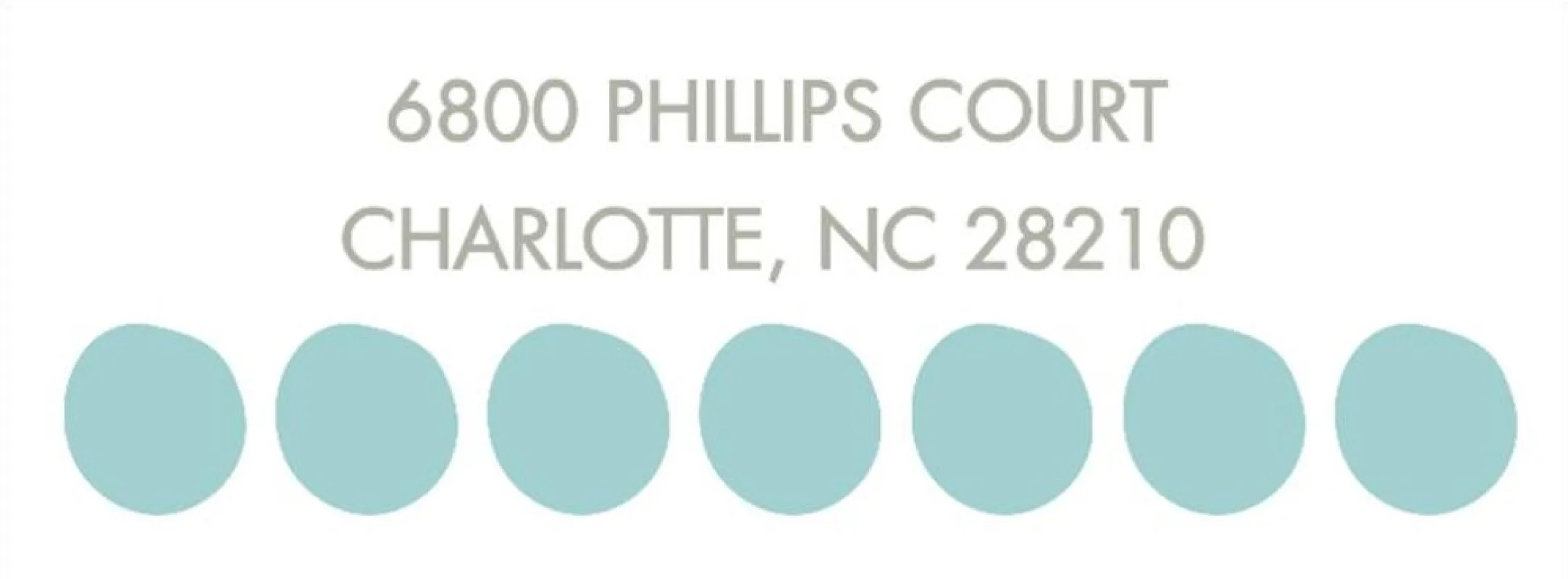 Big Dots Return Address Label sold by Paper Source