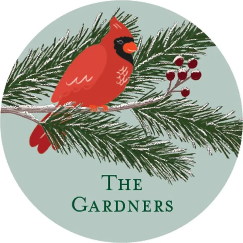 Winter Birds Personalized Stickers sold by Paper Source