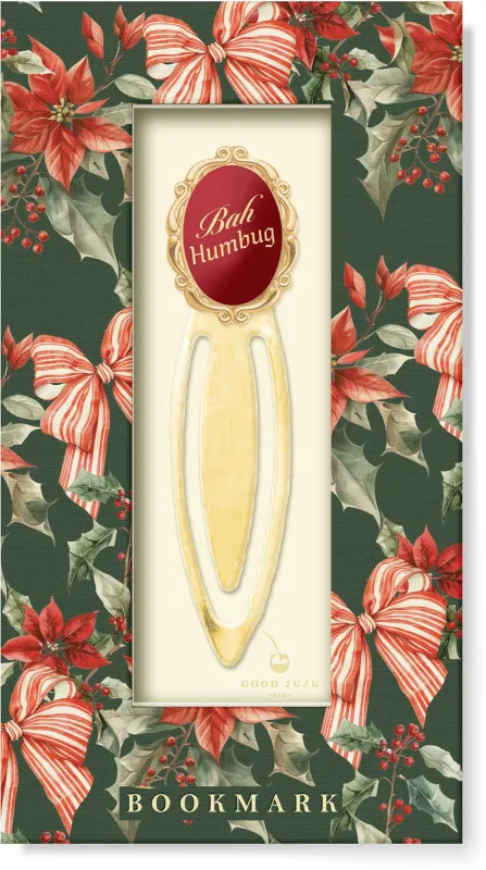 Bah Humbug Metal Clip Bookmark sold by Paper Source