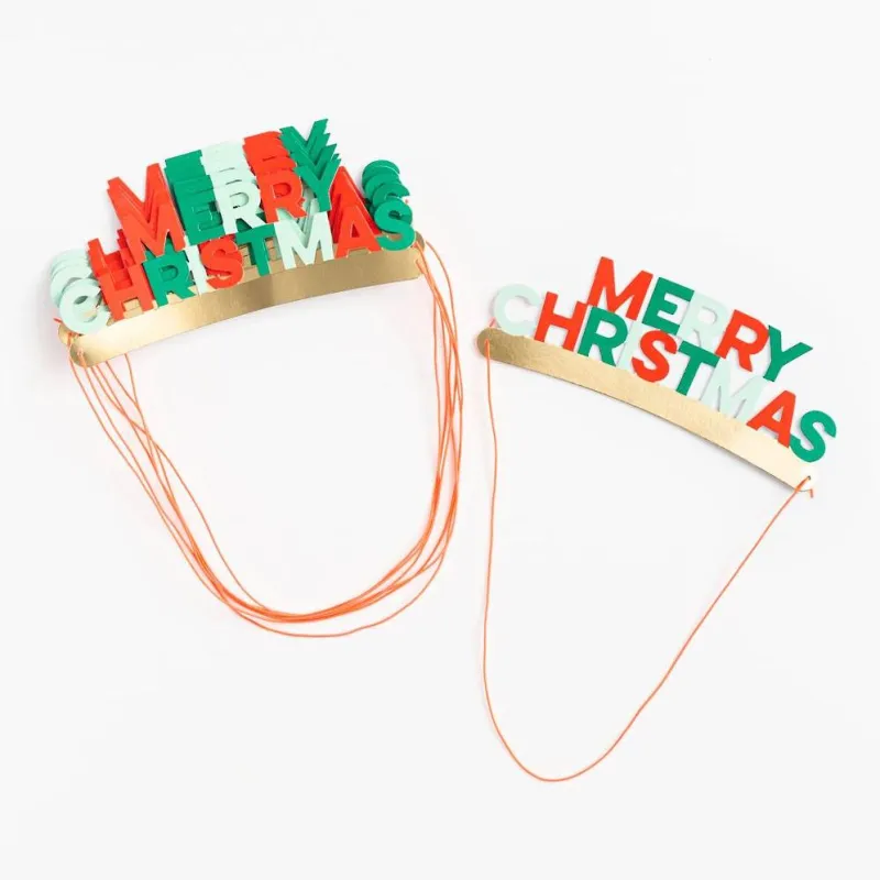Merry Christmas Paper Headbands sold by Paper Source