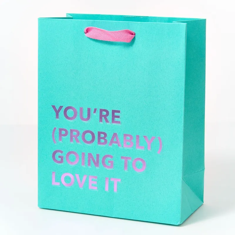Going to Love It Aqua Gift Bag sold by Paper Source
