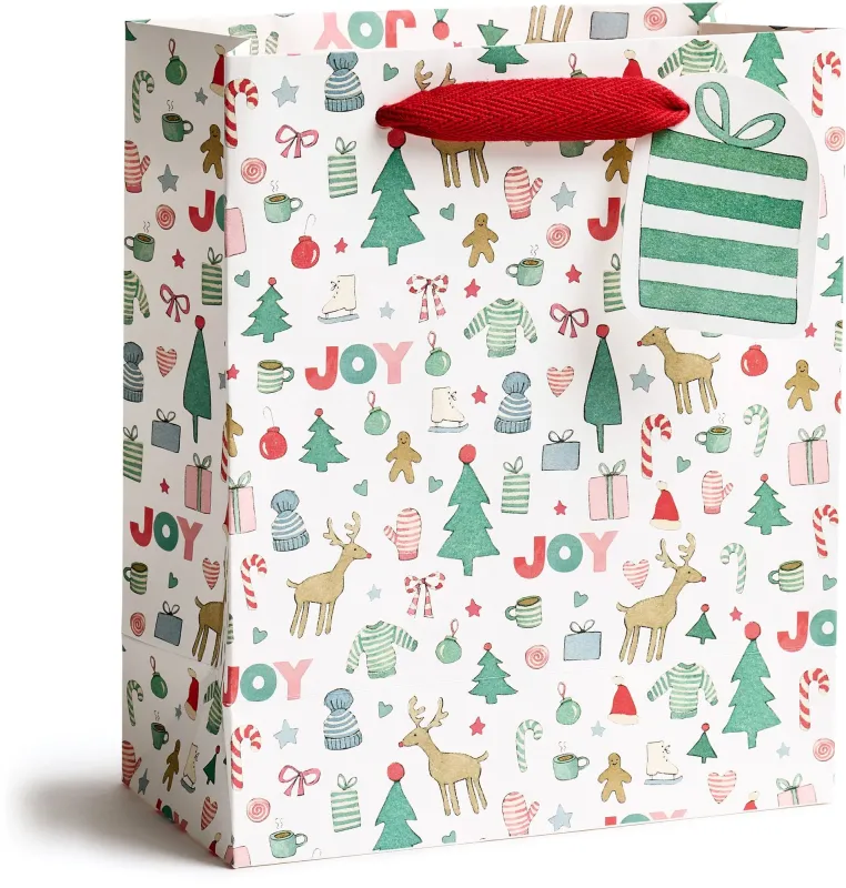 Merry Motif Medium Gift Bag sold by Paper Source