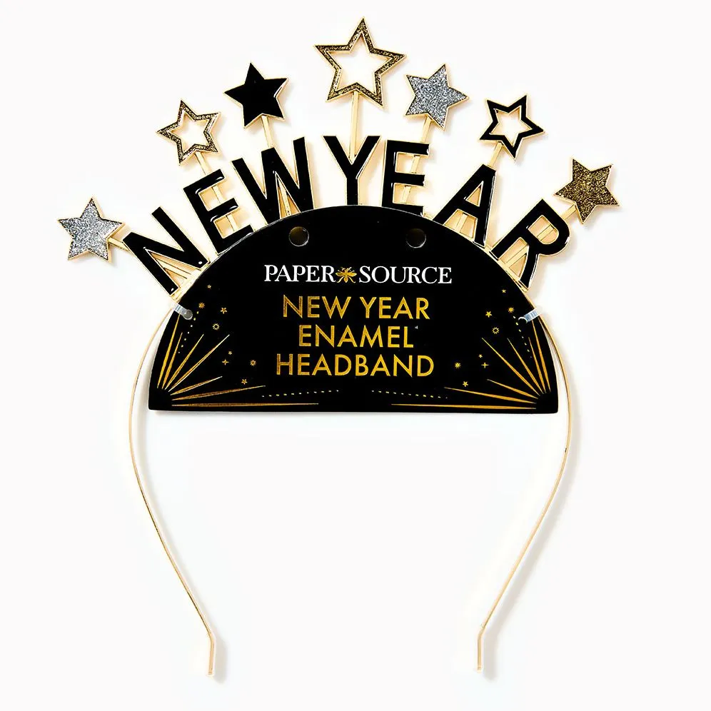New Year Enamel Headband sold by Paper Source product image thumbnail 3