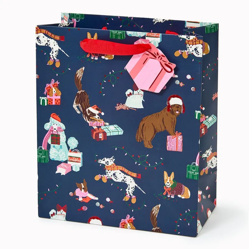 Festive Dogs Medium Gift Bag sold by Paper Source