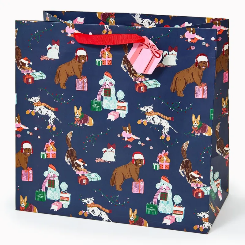 Festive Dogs Large Gift Bag sold by Paper Source