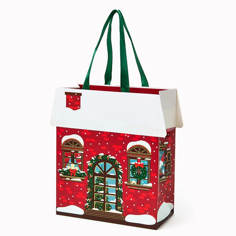 Holiday House Medium Die-Cut Gift Bag sold by Paper Source