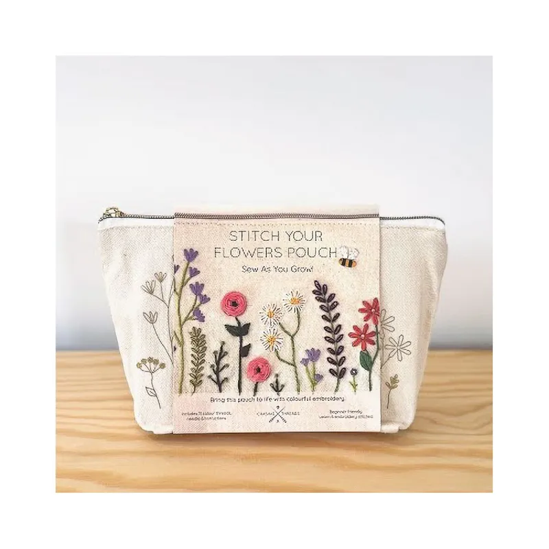 Stitch Your Flowers Pouch Kit sold by Paper Source